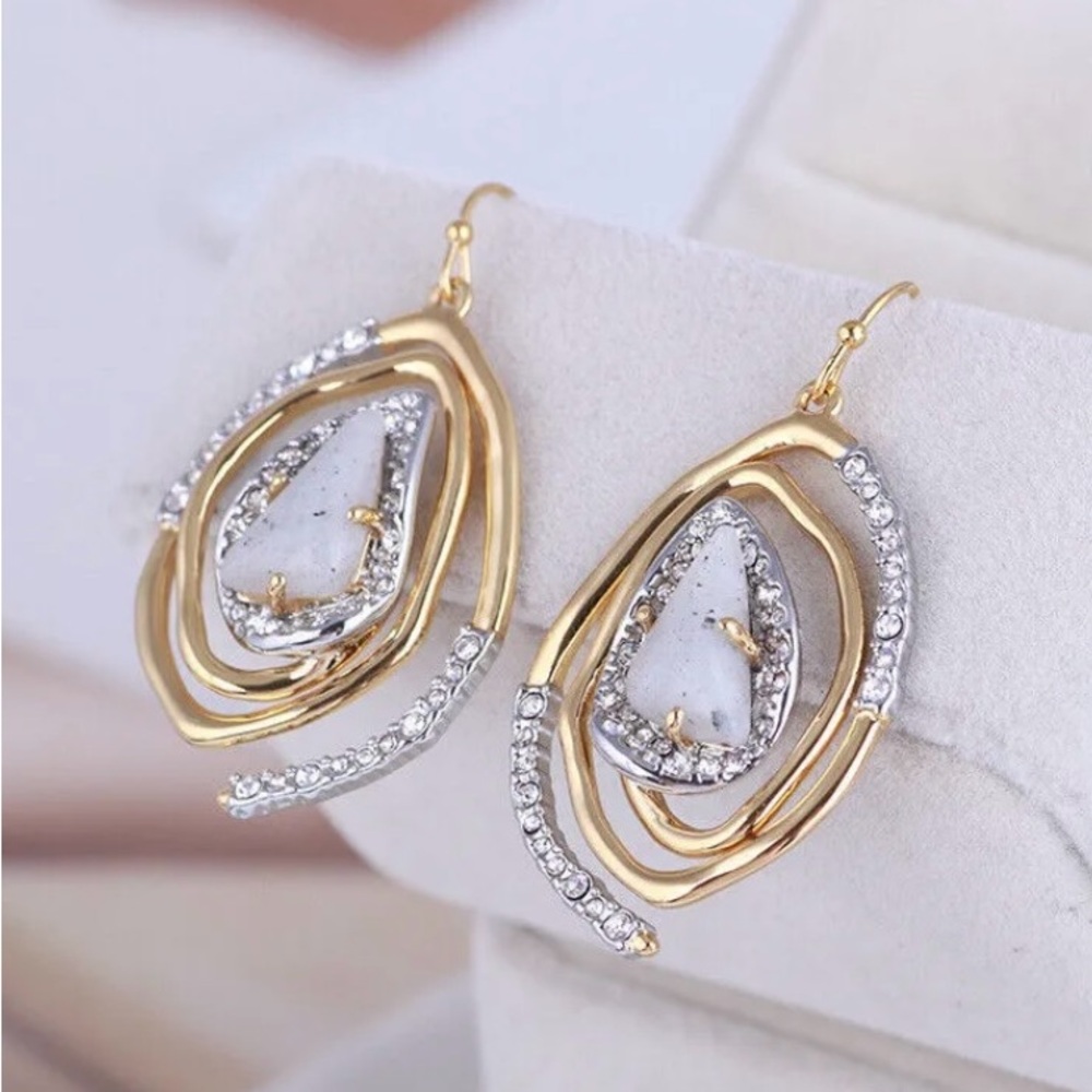 Alexis Bittar Triangular Irregular Line
Spiral Earrings